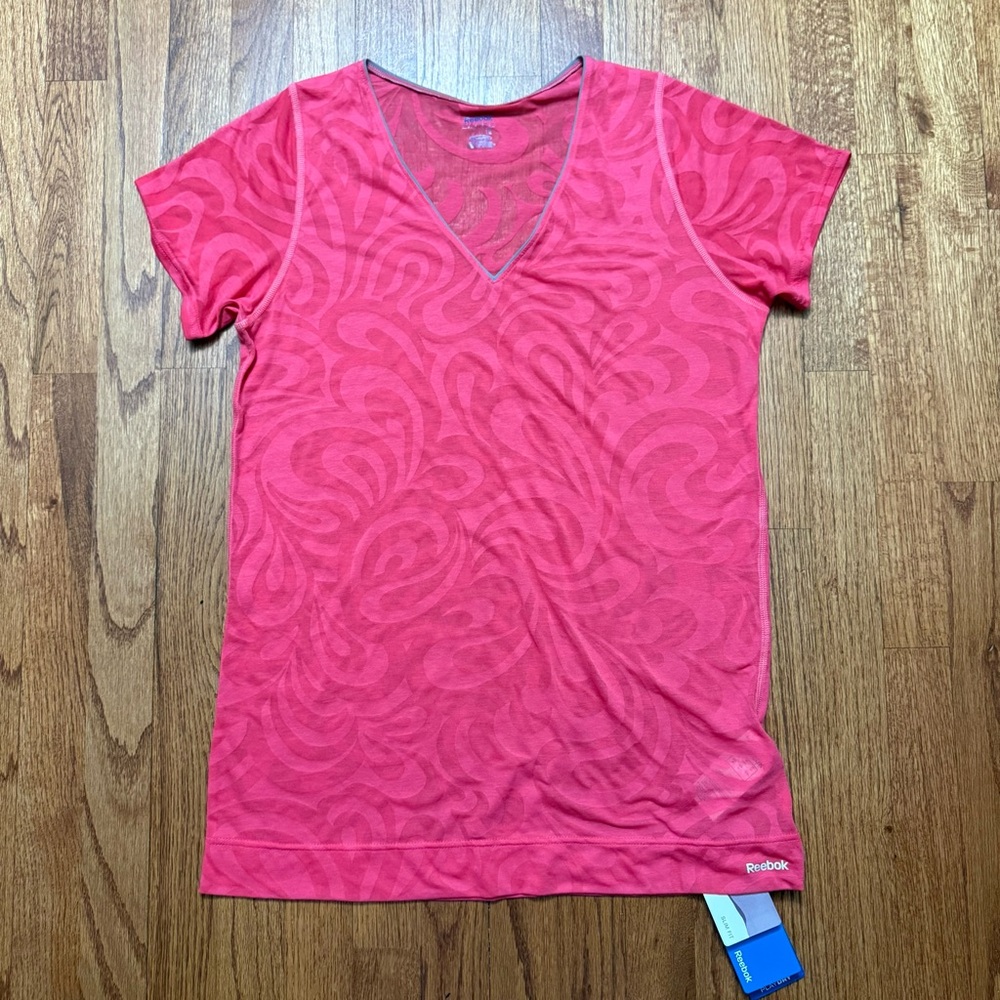 NWT Reebok Slim Fit Burnout Tee Heroine Shirt XL